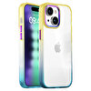 Buff iPhone 15 Plus Air Bumber Rainbow Kılıf-Sarı 8683548217202