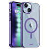 Buff iPhone 15 Plus MagSafe Slim Fit Kılıf Purple 8683548218018