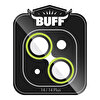 Buff iPhone 14/Plus Neon Metal Lens Koruyucu-Yeşil 8683548219329