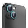 Buff iPhone 14/Plus Neon Metal Lens Koruyucu-Mavi 8683548219336