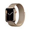 Apple Watch Series 7 GPS + Cellular, 45mm Altın Rengi Paslanmaz Çelik Kasa ve Altın Rengi Milano Loop - MKJY3TU/A MKJY3TU/A