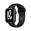 Apple Watch Nike Series 7 GPS, 41mm Gece Yarısı Alüminyum Kasa ve Antrasit/Siyah Nike Spor Kordon -  MKN43TU/A MKN43TU/A