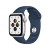 Apple Watch SE 1.Nesil GPS, 40mm Gümüş Alüminyum Kasa ve Uçurum Mavisi Spor Kordon MKNY3TU/A MKNY3TU/A