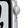 Apple Watch Nike SE GPS, 40mm Gümüş Alüminyum Kasa ve Saf Platin/Siyah Nike Spor Kordon MKQ23TU/A