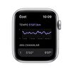 Apple Watch Nike SE GPS, 44mm Gümüş Alüminyum Kasa ve Saf Platin/Siyah Nike Spor Kordon MKQ73TU/A