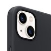 iPhone 13 mini için MagSafe özellikli Deri Kılıf - Gece Yarısı