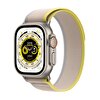 Apple Watch Ultra GPS + Cellular 49mm Titanyum Kasa ve Sarı/Bej Trail Loop - S/M MNHK3TU/A