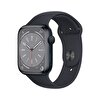 Apple Watch Series 8 GPS 45mm Gece Yarısı Alüminyum Kasa Gece Yarısı Spor Kordon - MNP13TU/A MNP13TU/A