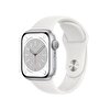 Apple Watch Series 8 GPS 41mm Gümüş Rengi Alüminyum Kasa Beyaz Spor Kordon - MP6K3TU/A MP6K3TU/A