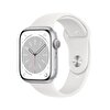 Apple Watch Series 8 GPS 45mm Gümüş Rengi Alüminyum Kasa Beyaz Spor Kordon - MP6N3TU/A MP6N3TU/A