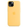 iPhone 14 için MagSafe özellikli Silikon Kılıf - Sıcak Sarı