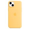 iPhone 14 Plus için MagSafe özellikli Silikon Kılıf - Sıcak Sarı