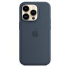 iPhone 14 Pro için MagSafe özellikli Silikon Kılıf - Fırtına Mavisi