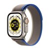 Apple Watch Ultra GPS + Cellular 49mm Titanyum Kasa ve Mavi/Gri Trail Loop - M/L MQFV3TU/A