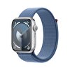 Apple Watch Series 9 GPS 45mm Gümüş Rengi Alüminyum Kasa ve Buz Mavisi Spor Loop - MR9F3TU/A MR9F3TU/A
