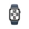 Apple Watch SE GPS 40mm Gümüş Rengi Alüminyum Kasa ve Fırtına Mavisi Spor Kordon - S/M - MRE13TU/A MRE13TU/A