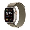 Apple Watch Ultra 2 GPS + Cellular, 49mm Titanyum Kasa ve Klasik Zeytin Yeşili Alpine Loop - Orta Boy - MREY3TU/A MREY3TU/A