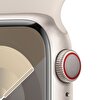 Apple Watch Series 9 GPS + Cellular 41mm Yıldız Işığı Alüminyum Kasa ve Yıldız Işığı Spor Kordon - M/L - MRHP3TU/A MRHP3TU/A