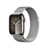 Apple Watch Series 9 GPS + Cellular 41mm Gümüş Rengi Paslanmaz Çelik Kasa ve Gümüş Rengi Milano Loop - MRJ43TU/A MRJ43TU/A
