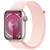 Apple Watch Series 9 GPS + Cellular 45mm Pembe Alüminyum Kasa ve Uçuk Pembe Spor Loop - MRMM3TU/A MRMM3TU/A