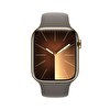 Apple Watch Series 9 GPS + Cellular 45mm Altın Rengi Paslanmaz Çelik Kasa ve Kil Rengi Spor Kordon - M/L - MRMT3TU/A MRMT3TU/A