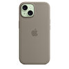 Apple iPhone 15 için MagSafe özellikli Silikon Kılıf - Kil Rengi MT0Q3ZM/A