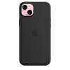 Apple iPhone 15 Plus için MagSafe özellikli Silikon Kılıf - Siyah MT103ZM/A