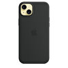 Apple iPhone 15 Plus için MagSafe özellikli Silikon Kılıf - Siyah MT103ZM/A