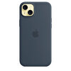 Apple iPhone 15 Plus için MagSafe özellikli Silikon Kılıf - Fırtına Mavisi MT123ZM/A
