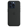 Apple iPhone 15 Pro için MagSafe özellikli Silikon Kılıf - Siyah MT1A3ZM/A