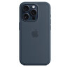 Apple iPhone 15 Pro için MagSafe özellikli Silikon Kılıf - Fırtına Mavisi MT1D3ZM/A