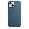Apple iPhone 15 için MagSafe özellikli Mikro Dokuma Kılıf - Pasifik Mavisi MT3G3ZM/A