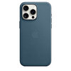 Apple iPhone 15 Pro Max için MagSafe özellikli Mikro Dokuma Kılıf - Pasifik Mavisi MT4Y3ZM/A