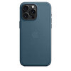 Apple iPhone 15 Pro Max için MagSafe özellikli Mikro Dokuma Kılıf - Pasifik Mavisi MT4Y3ZM/A