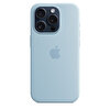 iPhone 15 Pro için MagSafe özellikli Silikon Kılıf - Açık Mavi - MWNM3ZM/A MWNM3ZM/A
