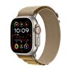 Apple Watch Ultra 2 GPS + Cellular 49mm Natürel Titanyum Kasa  Uçuk Kahve Alpine Loop - Büyük Boy - MX4H3TU/A MX4H3TU/A