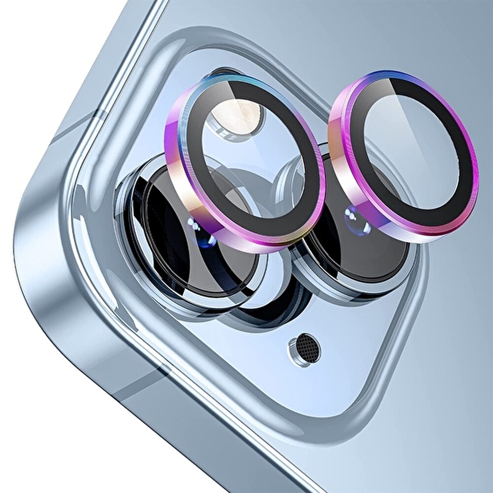 Buff İphone 14 / Plus Kamera Lens Koruyucu-Renkli -1