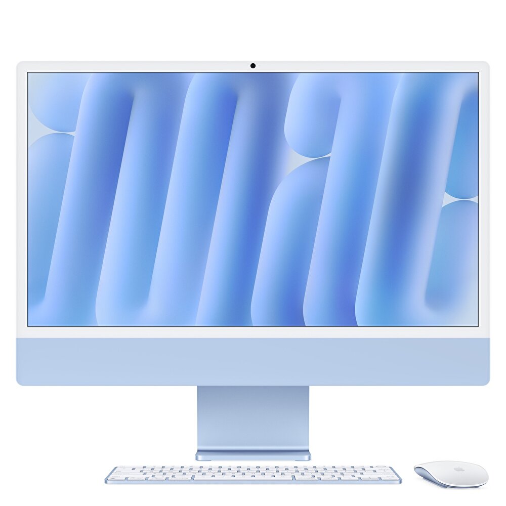 Apple iMac 24inc Retina 4.5K- M4 10-core CPU- 10-core GPU- 16GB Bellek- 256GB SSD- Mavi - MWV13TU/A - 1