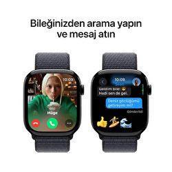 Teşhir - Apple Watch Series 10 GPS 46mm Simsiyah Alüminyum Kasa 3N498TU/A