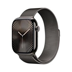 Teşhir - Apple Watch Series 10 GPS + Cellular 46mm Arduvaz Titanyum Kasa Arduvaz Milano Loop 3N653TU/A