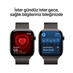 Teşhir - Apple Watch Series 10 GPS + Cellular 46mm Arduvaz Titanyum Kasa Arduvaz Milano Loop 3N653TU/A