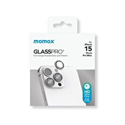 Momax iPhone 15 Pro / Max Lens Koruyucu - Silver 4894222072886