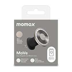 Momax Easy Araç Tutucu - Titanyum 4894222074286