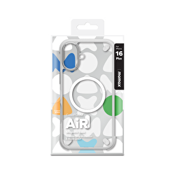 Momax iPhone 16 Plus Air Magsafe Kılıf - Gri 4894222077775