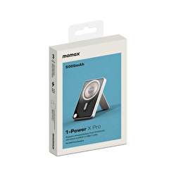 Momax XPro MagSafe Stand 5000mAh Powerbank-Beyaz 4894222078154