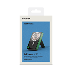 Momax XPro MagSafe Stand 10000mAh Powerbank-Yeşil 4894222078185