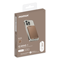 Momax Q.Mag X 5000 mAh MagSafe Powerbank - Çöl 4894222078321