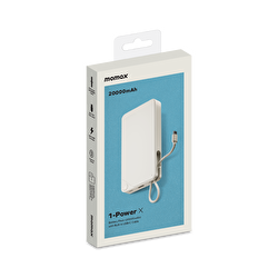Momax 1-Power X1 20000 mAh Powerbank - White  4894222078482