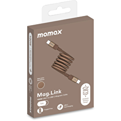 Momax MagLink USB-C to USB-C 100W Kablo - Çöl 4894222078635