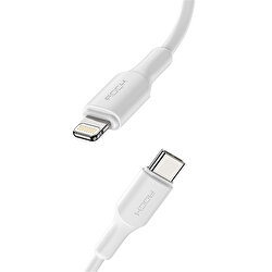 Rock 20W Type-C to Lightning PD 1 M Kablo-Beyaz 6941402743697